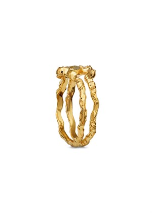 Shelly ring Forgyldt Maanesten